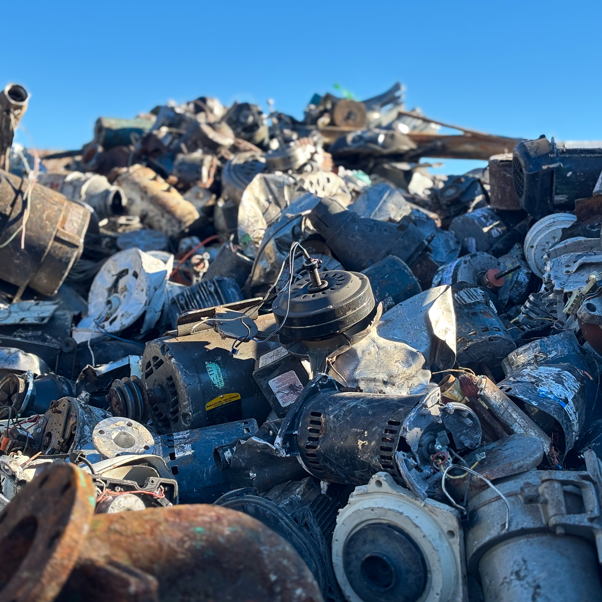 Pile of electric motors