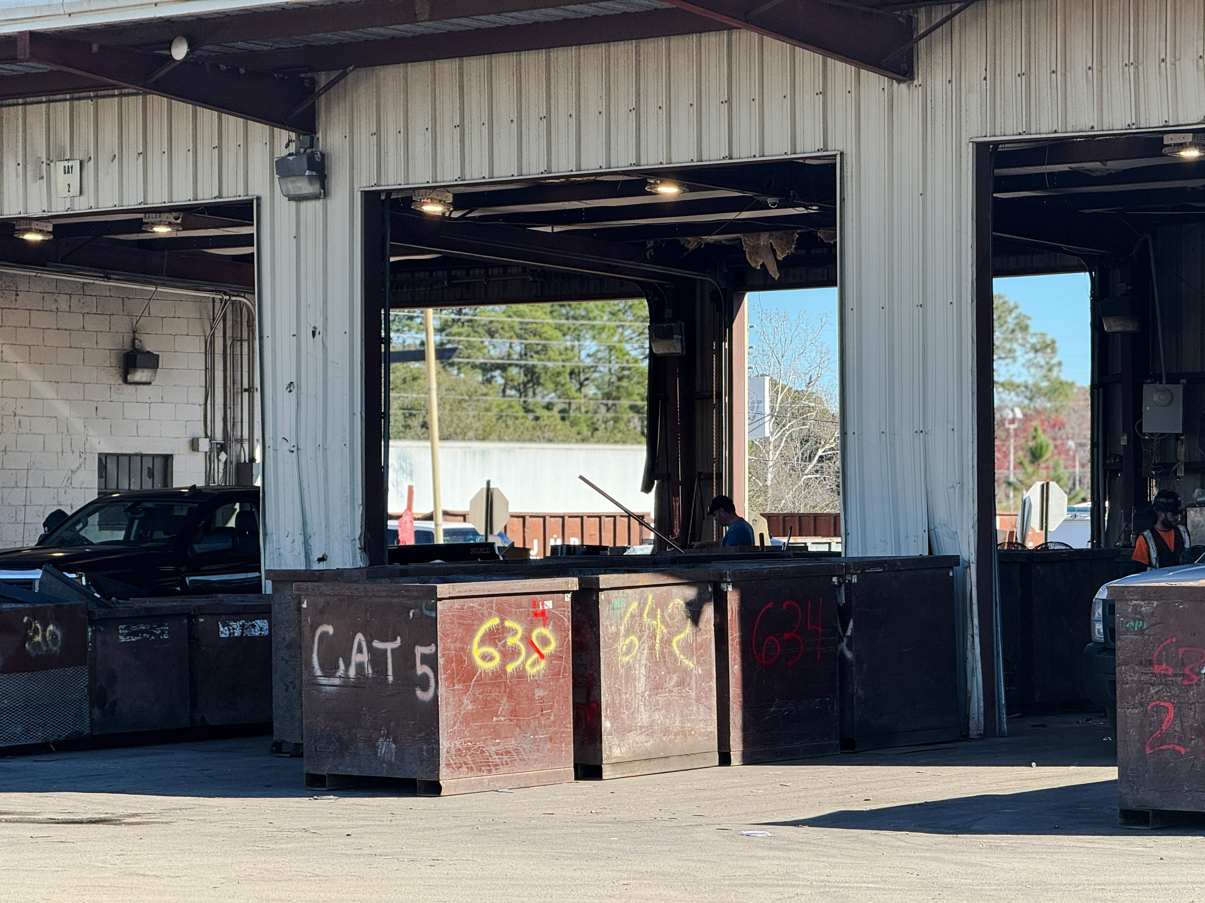 Nonferrous area at Jacksonville Metal Recycling